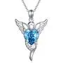 AOBOCO Guardian Angel Wings Sterling Silver Angel Wings with Blue Heart Embellished with Crystals from Swarovski Birthday Christmas Jewelry Gifts Ideas AOBOCO Guardian Angel Wings Sterling Silver Angel Wings with Blue Heart Embellished with Crystals from Swarovski Birthday Christmas Jewelry Gifts Ideas