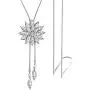 Zealmer Women Long Rhinestone Imitaion Pearl Sweater Necklace Zealmer Women Long Rhinestone Imitaion Pearl Sweater Necklace