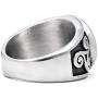 Gungneer Irish Triskele Ring Celtic Jewelry for Men Stainless Steel Protection Scandinavian Amulet Accessory
