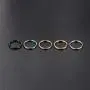 FUNLMO G23 Titanium Cartilage Earring Hoop 20G 18G 16G 14G Conch Helix Daith Piercing Jewelry Septum Jewelry Nose Ring Hoop Lip Septum Rings Tragus Rook Earrings CZ Hinged Segment Hoop Rings