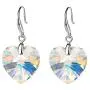 Swarovski Crystal Heart Dangle Hook Earrings for Women Drop Earrings 14K Gold Plated Hypoallergenic Jewelry