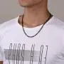 PROSTEEL 316L Stainless Steel Figaro Chain Necklace for Men/Women, Black/18K Real Gold Plated, 4mm to 13mm, 14inch to 30inch, Come Gift Box