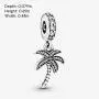 Pandora Jewelry Sparkling Palm Tree Dangle Cubic Zirconia Charm in Sterling Silver Pandora Jewelry Sparkling Palm Tree Dangle Cubic Zirconia Charm in Sterling Silver