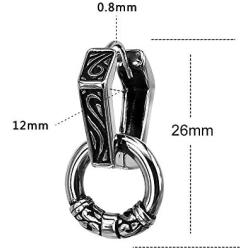 Pair Hexagon Circle Surgical Steel Earrings Unisex Vintage Gothic Punk Hoop Dangle Earrings for Women Men