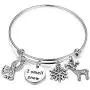 SEIRAA Christmas Bracelet I Smell Snow Holiday Jewelry Winter Gift for Her SEIRAA Christmas Bracelet I Smell Snow Holiday Jewelry Winter Gift for Her