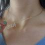 ZMNNOPPAB Birth Year Number Necklace, Crystal Pendant Necklace for Women, Girls Birthday Gift Anniversary Date Friendship Jewelry,18K Gold Plated,1996-2005