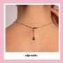 GD GOOD.designs - Golden letter necklace for women with round pendant (40 + 5cm) initial jewelry for ladies