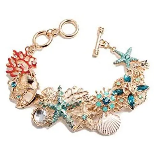 KOCERBACE Bracelet Gorgeous Marine Life Synthetic Quartzfor Jewelry for Women Girls