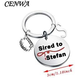 CENWA Mystic Falls Gift Sired to Damon Keychain Team Salvatore Gift