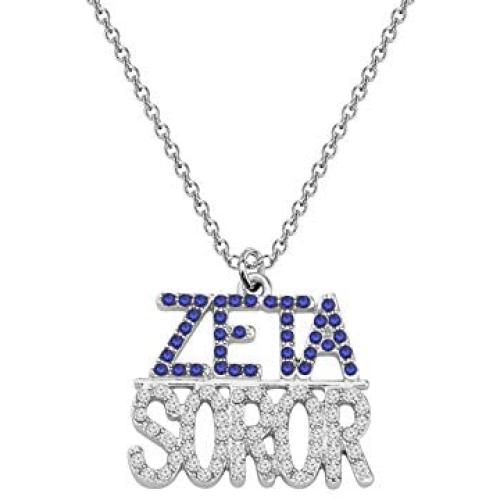 Sorority Zeta Soror Necklace 1920 Greek Sorority Jewelry Gift