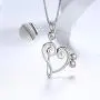 Music Note Heart of Treble and Bass Clef Necklace Women 925 Sterling Silver Infinity Love Musician Pendant Fans Music Symbol Jewelry