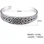 LUSSO Celtic Knot Magnetic Therapy Bracelet Stainless Steel Cuff Bangle Vintage Symbol Norse Amulet Health Care Jewelry for Women Men LUSSO Celtic Knot Magnetic Therapy Bracelet Stainless Steel Cuff Bangle Vintage Symbol Norse Amulet Health Care Jewelry for Women Men