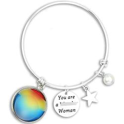 Kivosliviz Woman Gifts for Women Her Gift Ornament You are a Woman Jewelry