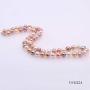 JYX Pearl Necklace Set 8-9mm Multi Color Freshwater Cultured Pearl Necklace and Bracelet Set for Women