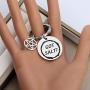 CENWA Supernatural Inspired Jewelry Supernatural Quote Got Salt Keychain SPN Jewelry Gift for Supernatural Fans Sam Dean Winchester Gift