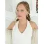 Mariell Graceful Rose Gold CZ Teardrop Necklace & Earrings Jewelry Set - Brides, Bridesmaid & Prom Glam