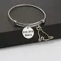 BAUNA Dog Mom Bracelets for Women Golden Mama Expandable Bangle for Golden Retriever Owner Dog Lover Gift