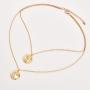 BERYUAN Women Moon Sun Choker Necklace Planet Necklace Multi Strand Necklace Layered Jewelry Set Trendy Necklace Teen Necklace Jewelry for Women and Girls Gift for Her(Gold）