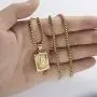 Harlermoon Initial Pendant Necklace A-Z 26 Capital Letters Monogram Name Necklace Box Chain Jewelry for Men Women Harlermoon Initial Pendant Necklace A-Z 26 Capital Letters Monogram Name Necklace Box Chain Jewelry for Men Women
