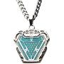 Marvel Iron Man Arc Reactor Glow-in-The-Dark Stainless Steel Pendant Necklace