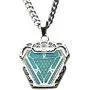 Marvel Iron Man Arc Reactor Glow-in-The-Dark Stainless Steel Pendant Necklace