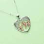 Horse Necklace for Women 925 Sterling Silver Love heart Girl Stroking Horse Head Pendant Necklace Jewelry Gifts for Women Daughter Sister
