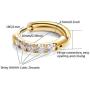 HypoallergenicHypoallergenic neutral medical steel small cubic zircon Huggie hoop earrings,Color：Gold - Silver - Rose Gold - Black, Diameter 6 - 8 - 10 - 12 - 14 - 16 - 18mm, Thickness 2mm - 2.5mm, 18G Hypoallergenic,