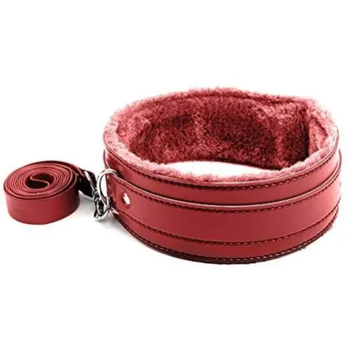 Punk Leather Plush Goth Collar Adjustable Necklaces with Detachable Haulage Cable Handle Chain Leash Rivet Choker for Women Men Flirt Jewelry Punk Leather Plush Goth Collar Adjustable Necklaces with Detachable Haulage Cable Handle Chain Leash Rivet Choker for Women Men Flirt Jewelry