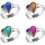 Mood Necklace Love Heart Change Color Emotional Feeling Adjustable Size Mood Rings 3pcs (3 pcs) Mood Necklace Love Heart Change Color Emotional Feeling Adjustable Size Mood Rings 3pcs (3 pcs)