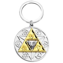 The Legend of Zelda Pendant Necklace Zelda Triforce Keychain Legend of Zelda Jewelry Gifts for Zelda Lovers (Zelda Keychain)
