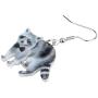 WEVENI Acrylic Northern Raccoon Earrings Dangle Drop Lovely Jewelry For Women Girls Ladies Gifts