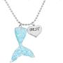 MJartoria BFF Necklaces for 2-Best Buds Best Friends Cute Avocado with Heart Friendship Necklaces Set of 2 (Mermaid Tail Best Friend)