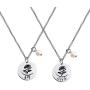 TIIMG Sister Gift Big Sis Little Lil Sis Sisters Necklace Jewelry Gift Friendship Gift Gift for Best Friend