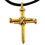 FORGIVEN JEWELRY Antique Nail Cross Necklace in Gold