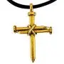 FORGIVEN JEWELRY Antique Nail Cross Necklace in Gold FORGIVEN JEWELRY Antique Nail Cross Necklace in Gold