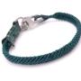 Mens Hand-Knotted Chevron Bracelet - Green