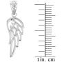 Certified 925 Sterling Silver Guardian Angel Filigree Wing Pendant Necklace