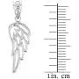 Certified 925 Sterling Silver Guardian Angel Filigree Wing Pendant Necklace Certified 925 Sterling Silver Guardian Angel Filigree Wing Pendant Necklace