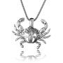 Jewelry Nexus Cut Out Design Sea Life Turtle Starfish Crab Magnetic Pendant 18'' Popcorn Chain Set & Earrings