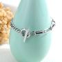 Chain Bracelet for Women Silver Coin Jewelry Cultured Cute Charm Easily Secure The Stylish T Buckle