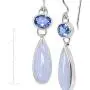 Silpada Paradise Found Natural Blue Lace Agate and Quartz Drop Earrings in Sterling Silver Silpada Paradise Found Natural Blue Lace Agate and Quartz Drop Earrings in Sterling Silver