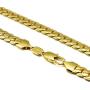 Three Keys Jewelry 6MM 9MM 18K Gold Plated Necklace for Men Stainless Steel Necklace Mens Long Layered Big Gold Snake Chain Necklaces for Men Boys