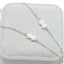 TseanYi Pearls Y Lariat Necklace Silver Pearls Pendant Chain Necklace Classic Pearl Drop Long Necklaces Bridal Necklace Jewelry for Women and Girls (Silver)