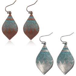 GIMEFIVE Bohemian Earrings Vintage Statement Drop Dangle Retro Fine Earrings Boho Dangle Drop Earrings for Women girl