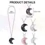 Hicarer 5 Pieces Tree Life Crescent Moon Necklace Copper Wire Wrap Natural Gemstones Healing Crystal Pendant Necklace Natural Gemstone Quartz Jewelry for Women Girls Hicarer 5 Pieces Tree Life Crescent Moon Necklace Copper Wire Wrap Natural Gemstones Healing Crystal Pendant Necklace Natural Gemstone Quartz Jewelry for Women Girls