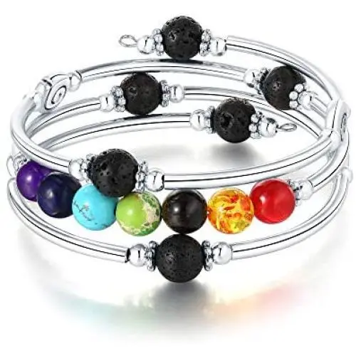 YONUO Women Crystal Bangle Bracelet Layered Wrap Chakra Healing Stone Beads Natural Gemstone Bracelets Fashion Jewelry for Valentine’s Day Gifts YONUO Women Crystal Bangle Bracelet Layered Wrap Chakra Healing Stone Beads Natural Gemstone Bracelets Fashion Jewelry for Valentine’s Day Gifts