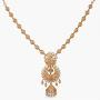 Tarinika Mara Gold-Plated Indian Jewelry Set with Necklace and Earrings - White Red