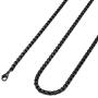 FIBO STEEL 2-4MM Stainless Steel Mens Womens Necklace Rolo Cable Chain, 16-36 inches