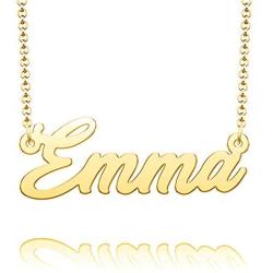 CharmSStory Custom Personalized Name Necklace Stainless Steel Pendant Jewelry for Women