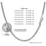 PROSTEEL Stainless Steel Chain Necklace for Men Women, Wheat Chain/Rope Chain/Box Chain, Black/Silver/Gold Tone, W:3mm/6mm, L: 18/20/22/24/26/28/30 inch, Come Gift Box